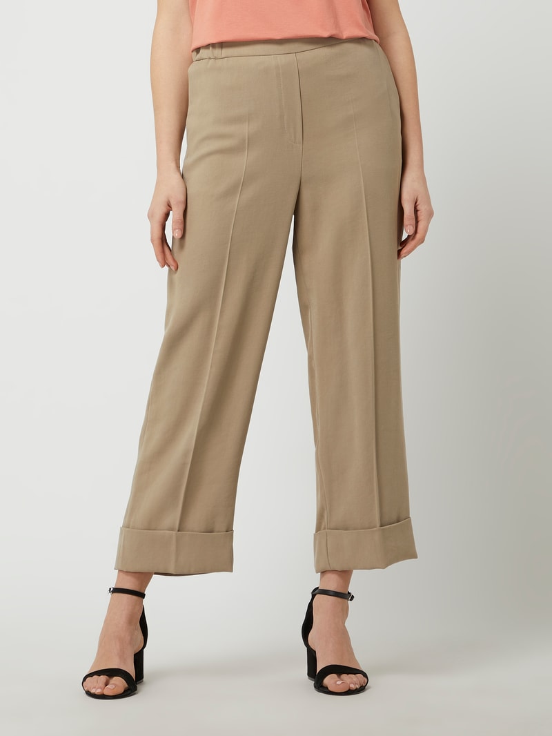 Culotte aus Viskosemischung in sand