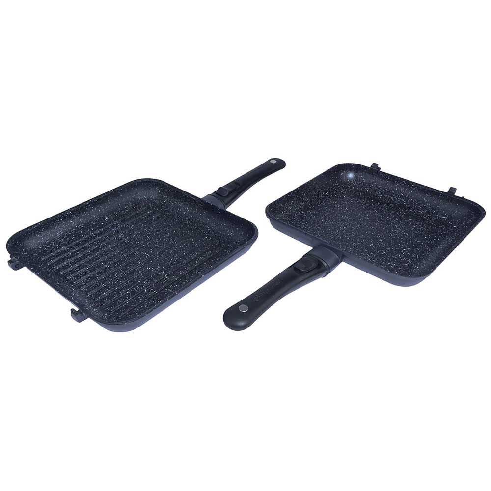 Zestaw patelni Ridge Monkey z rondlem i grillem Connect XXL Granite Edition