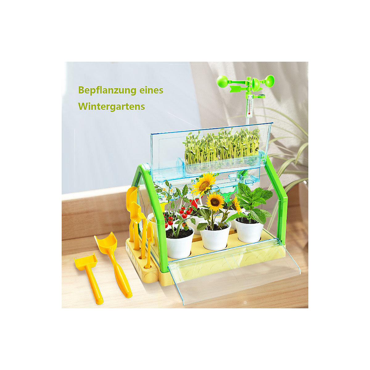 Kinder Gartenarbeit Spielzeug Wissenschaft Experiment Topfpflanze Handwerk Mini Spielhaus Spielzeug Puppenhaus Gemüsegarten Set