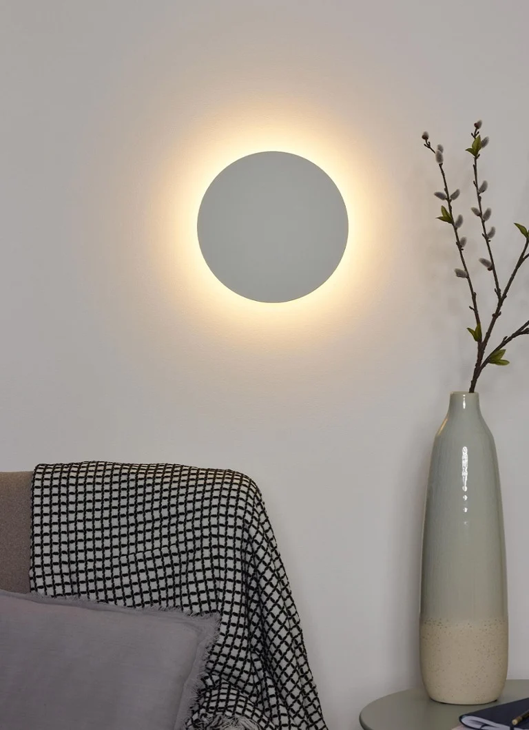 Lucide Eklyps sienas lampa LED Ø25 cm