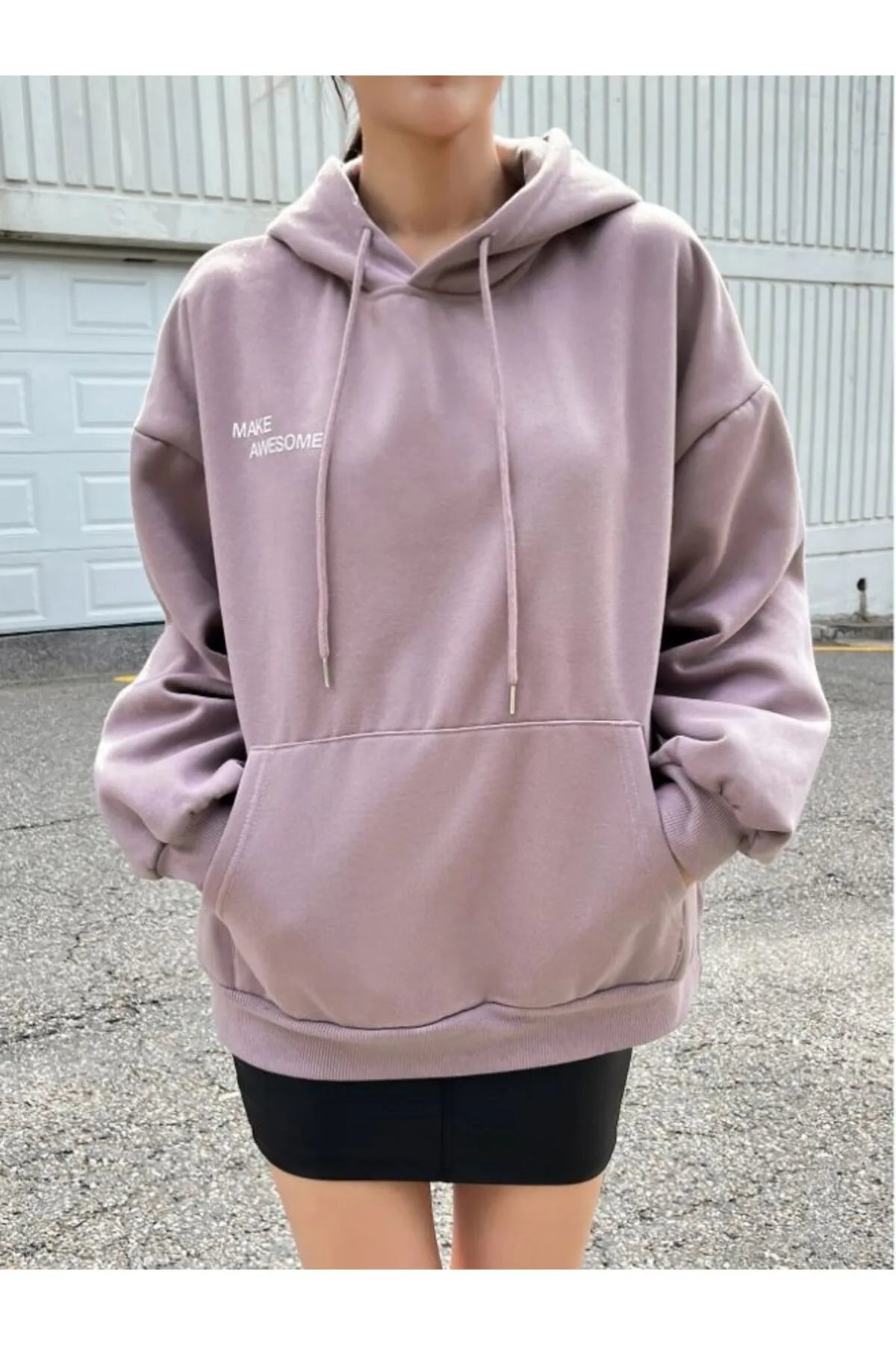 Know  Damen-Sweatshirt „Confidence“ mit Kapuze in Flieder und Lila