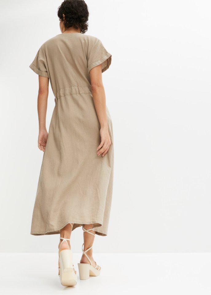 Kleid aus Leinenmischung