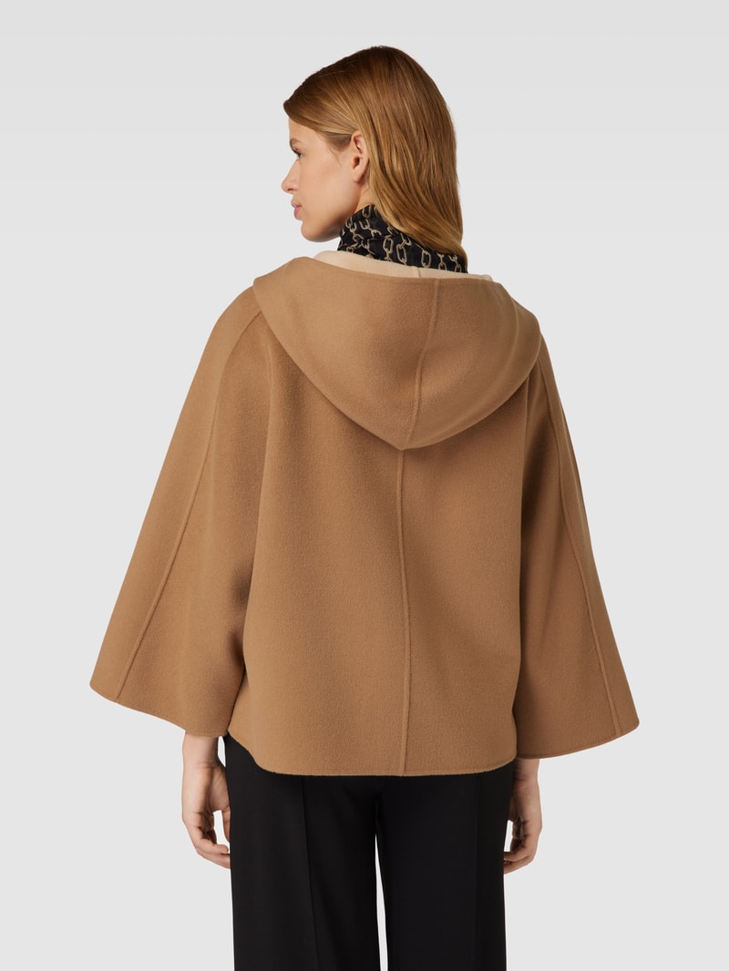 Jacke mit Druckknopfleiste Modell 'MAGNO' in camel