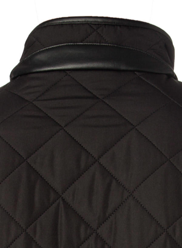Barbour, Steppjacke Powell, Mikrofaser warmgefüttert, black