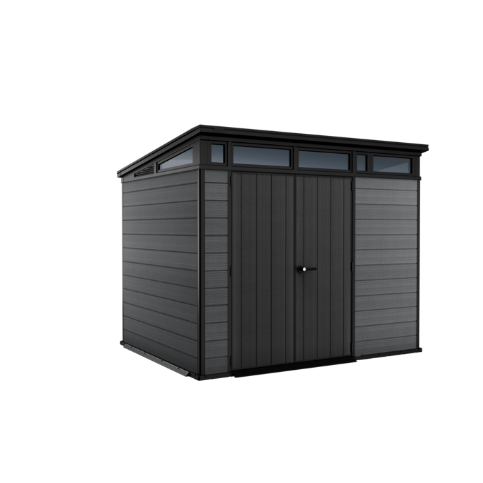 Keter Cortina 9x7 Gerätehaus Gartenhütte Geräteschuppen 279x218x226 cm (BxTxH)