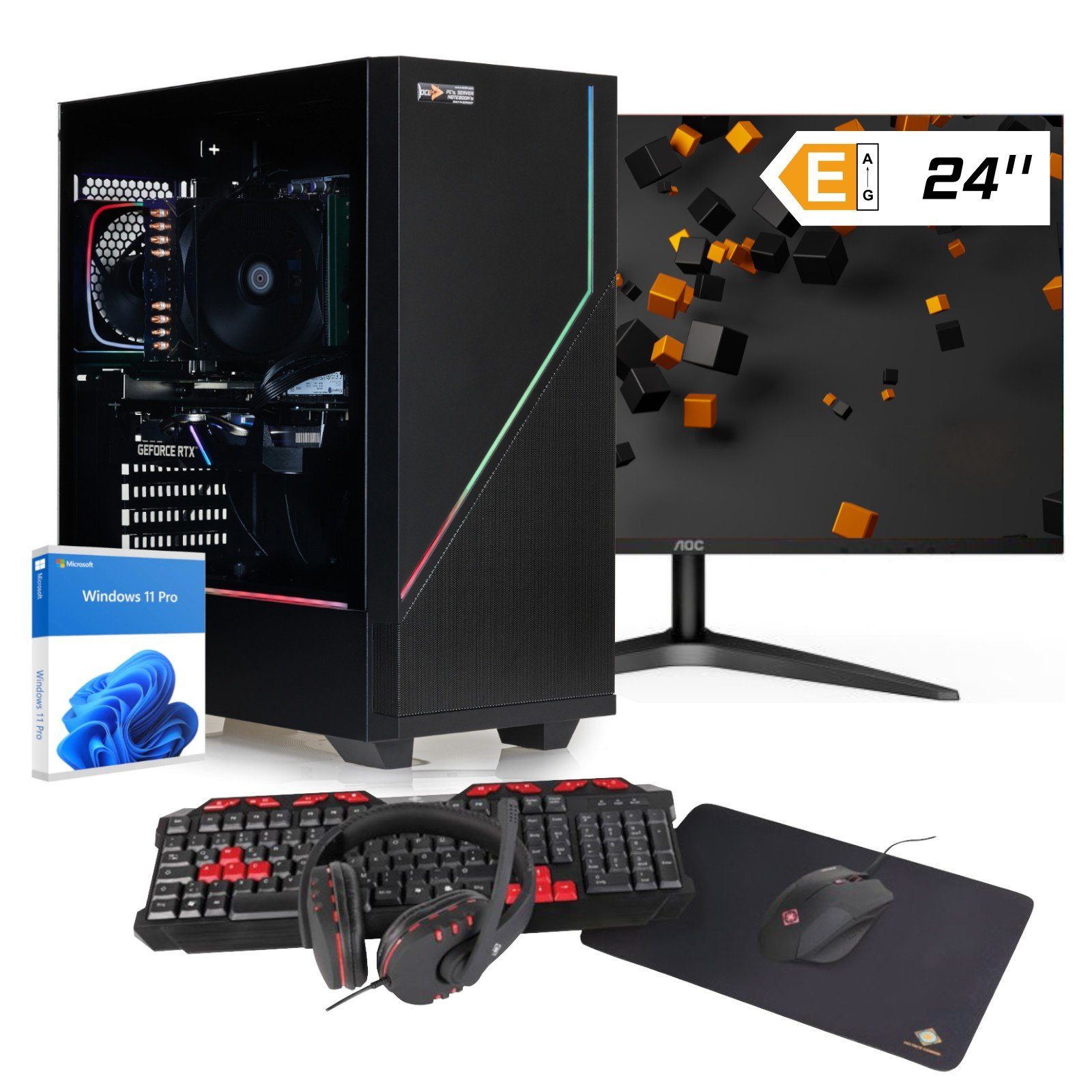 dcl24.de RGB Gaming-PC-Komplettsystem (23,60