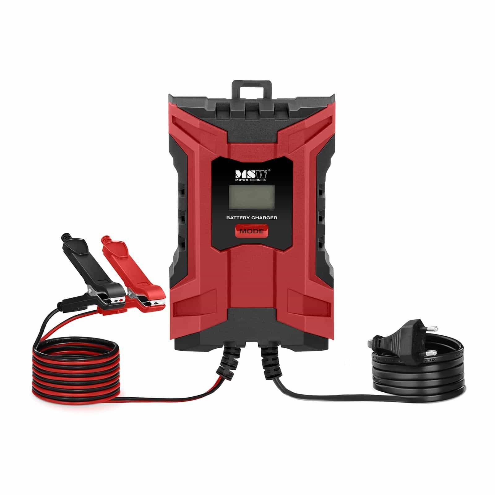 MSW Auto Ladegerät Batterieladegerät Pkw Kfz LCD Schnellladen 6V/2A 12V/6A Autobatterie-Ladegerät