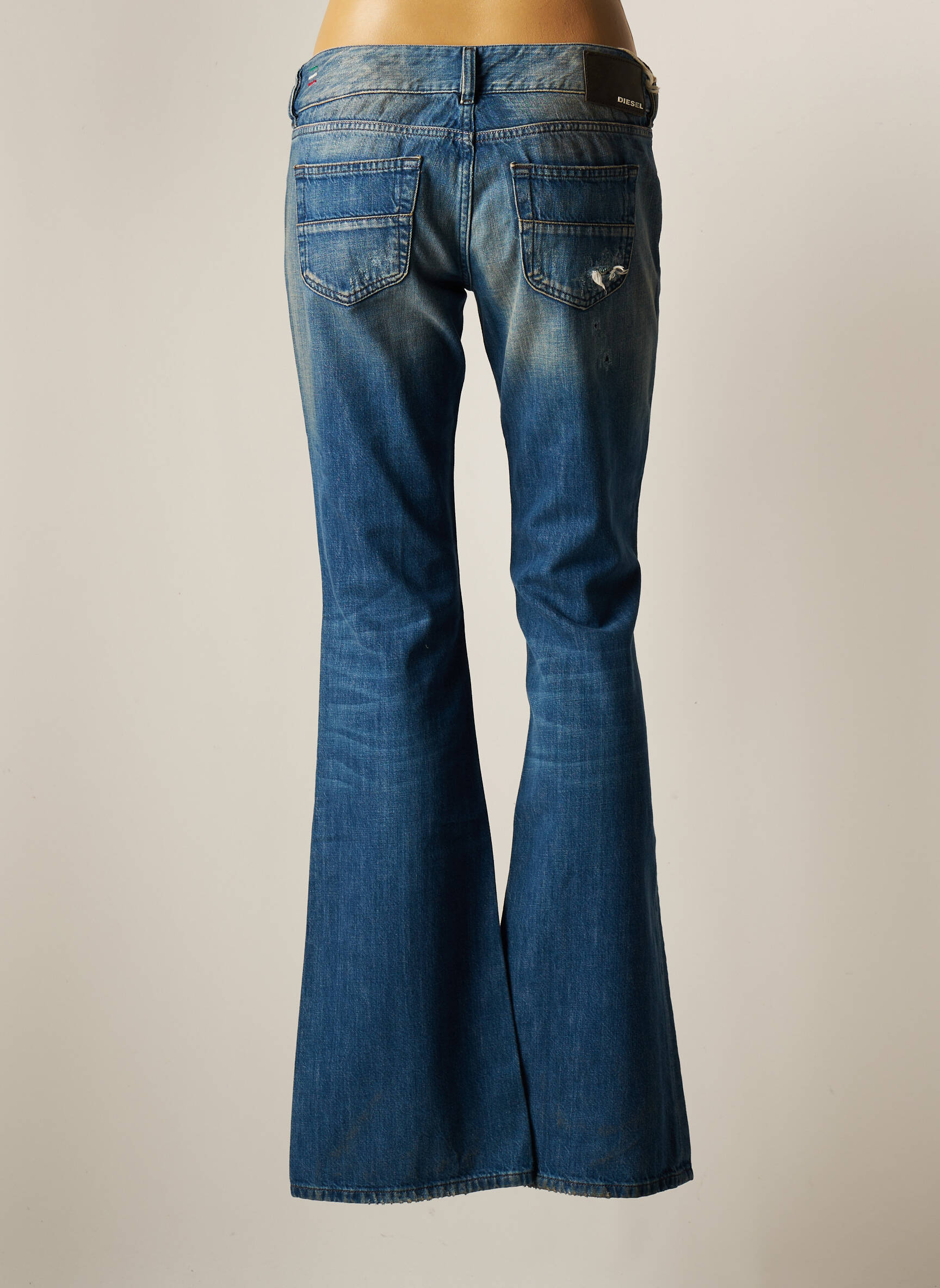 Diesel Jean Flare Femme couleur bleu