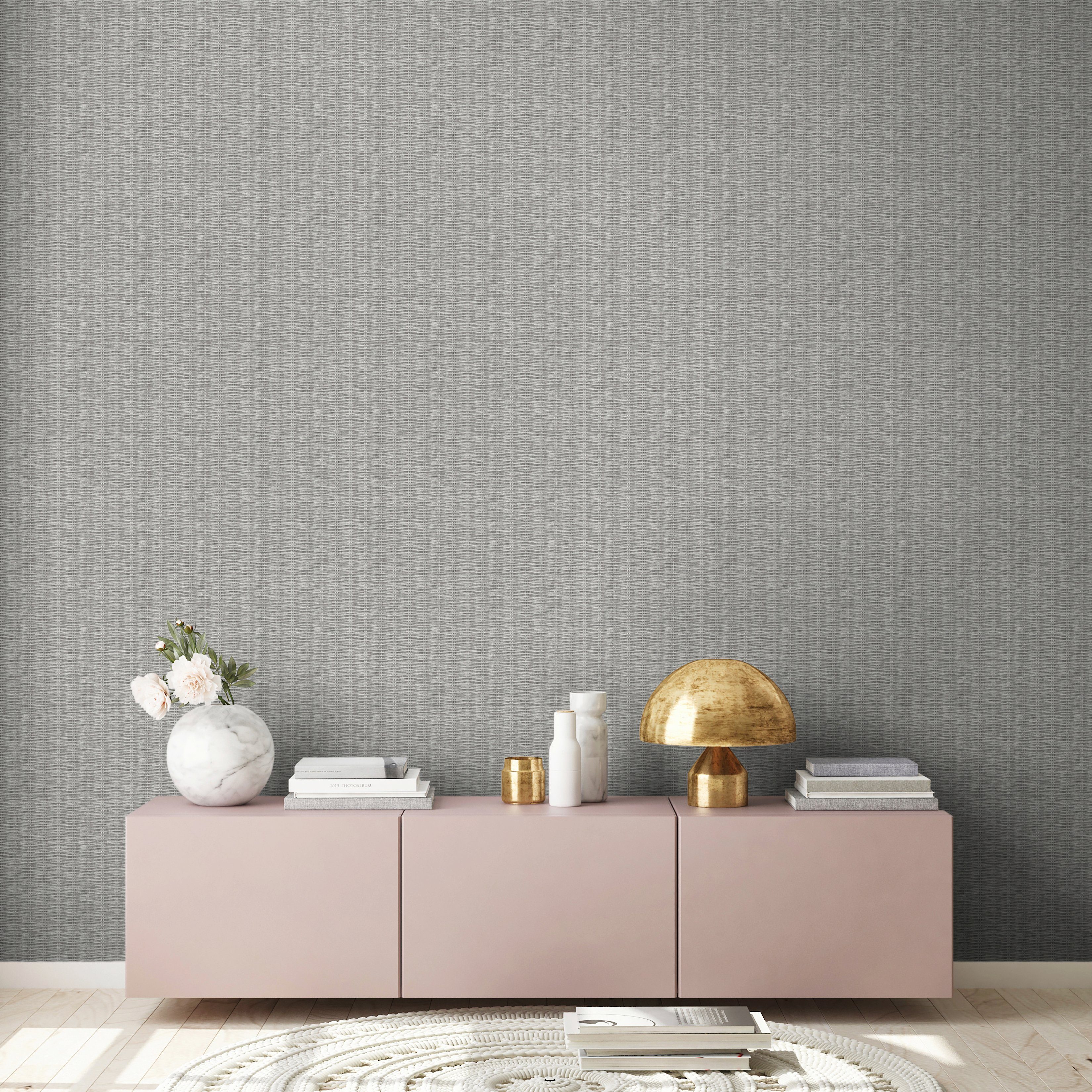 living walls Vliestapete New Walls Romantic Dream in Bast Optik, uni, Tapete Holzoptik