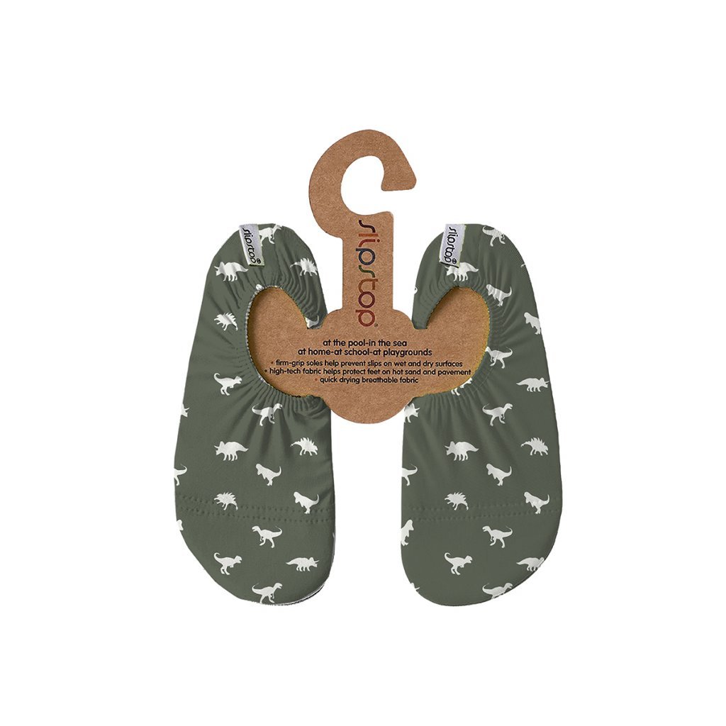 Slipstop Dino Green Badeschuhe
