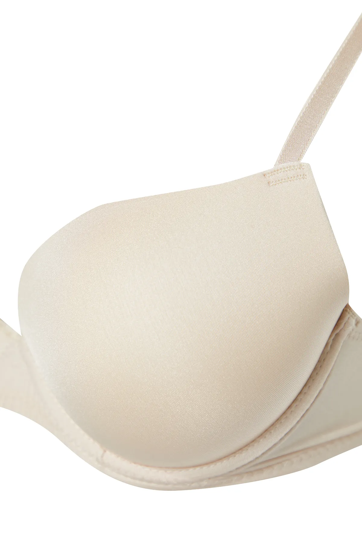 Trendyol Collection  Zehnfarbiger 3er-Pack Push-Up-T-Shirt-BH aus Polyamid mit String-Trägern, Strick-BH THMSS24SU00053