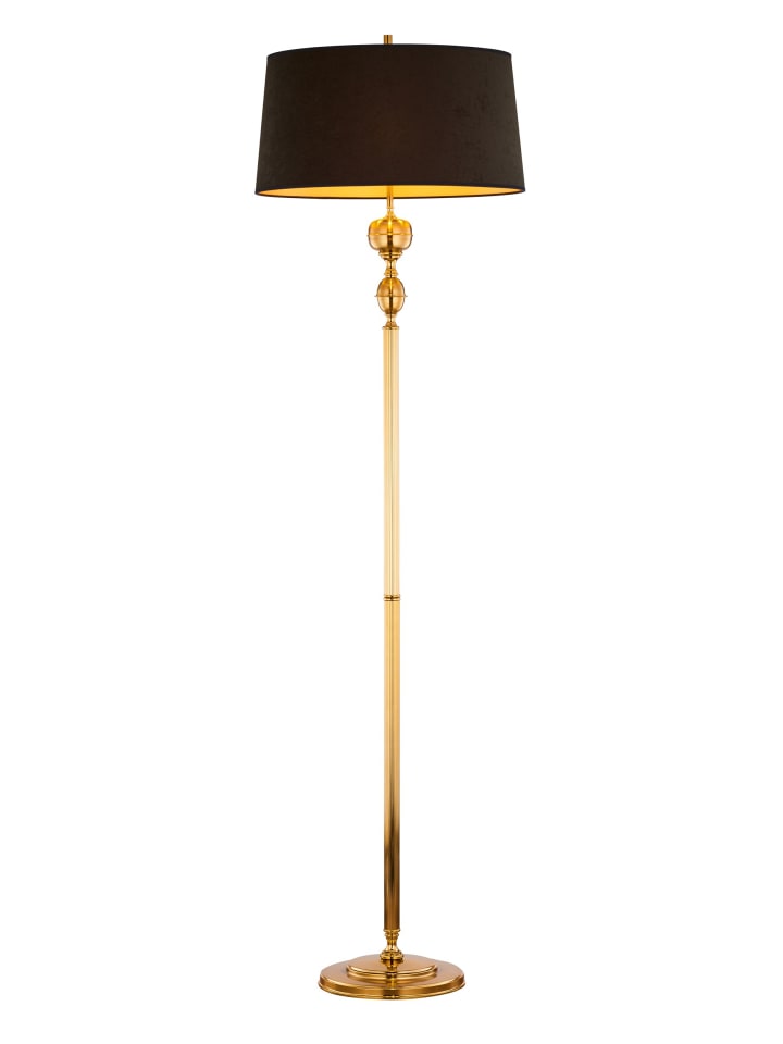 Licht-Erlebnisse Stehlampe in Gold Schwarz günstig kaufen onesize