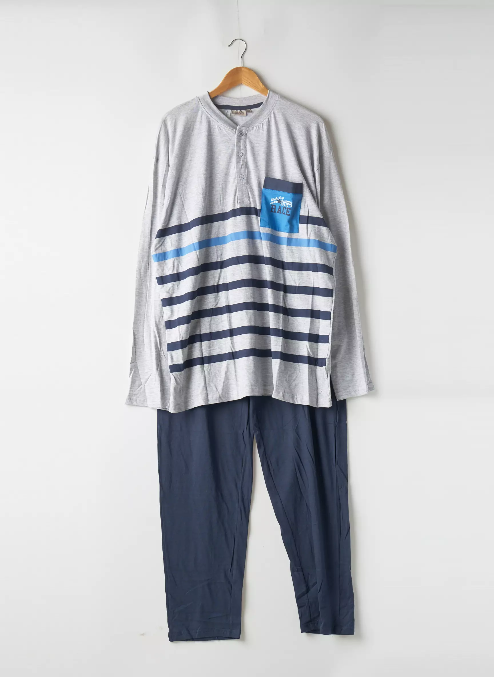 Cambier Pyjamas 1 Homme couleur gris