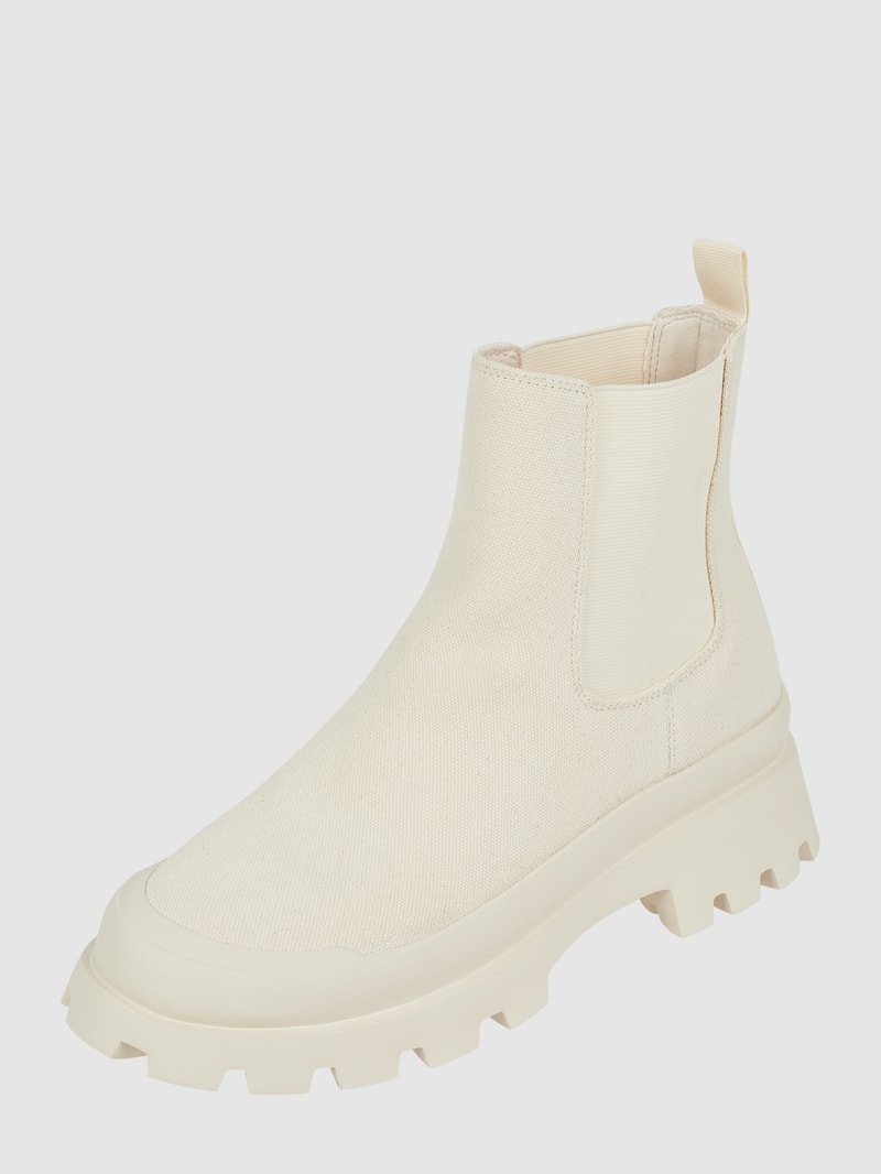 Chelsea Boots mit Logo in beige