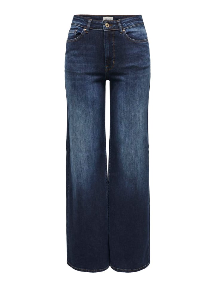 ONLY Jeans ONLMADISON BLUSH HW WIDE comfort/relaxed in Blau günstig kaufen