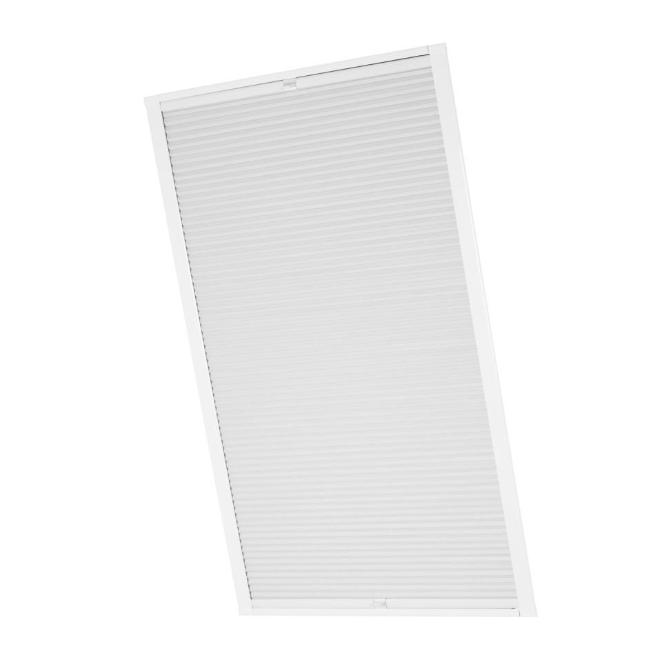 Dachfensterplissee Dachfenster passend für Velux Fenster Weiß Verdunkelung CK02, ventanara
