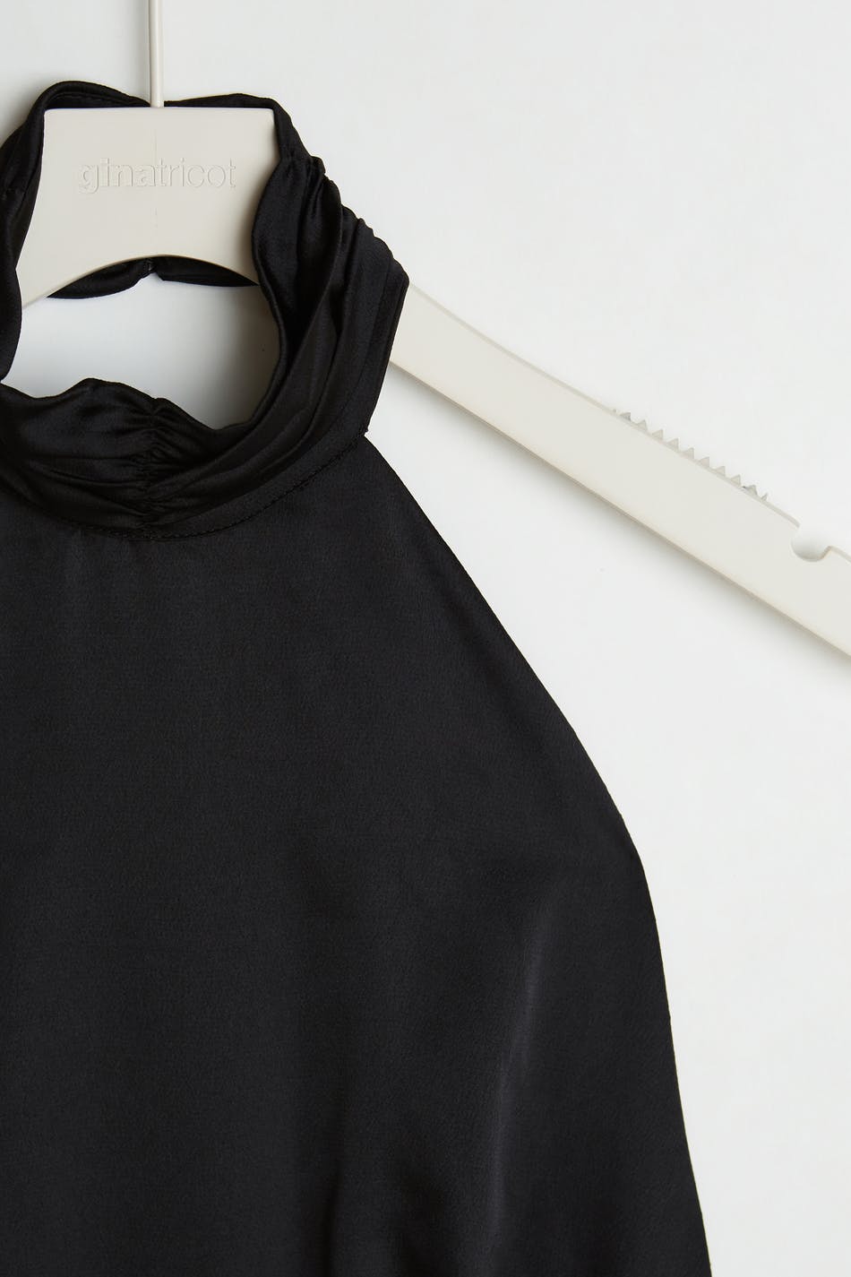 Satin tie back top