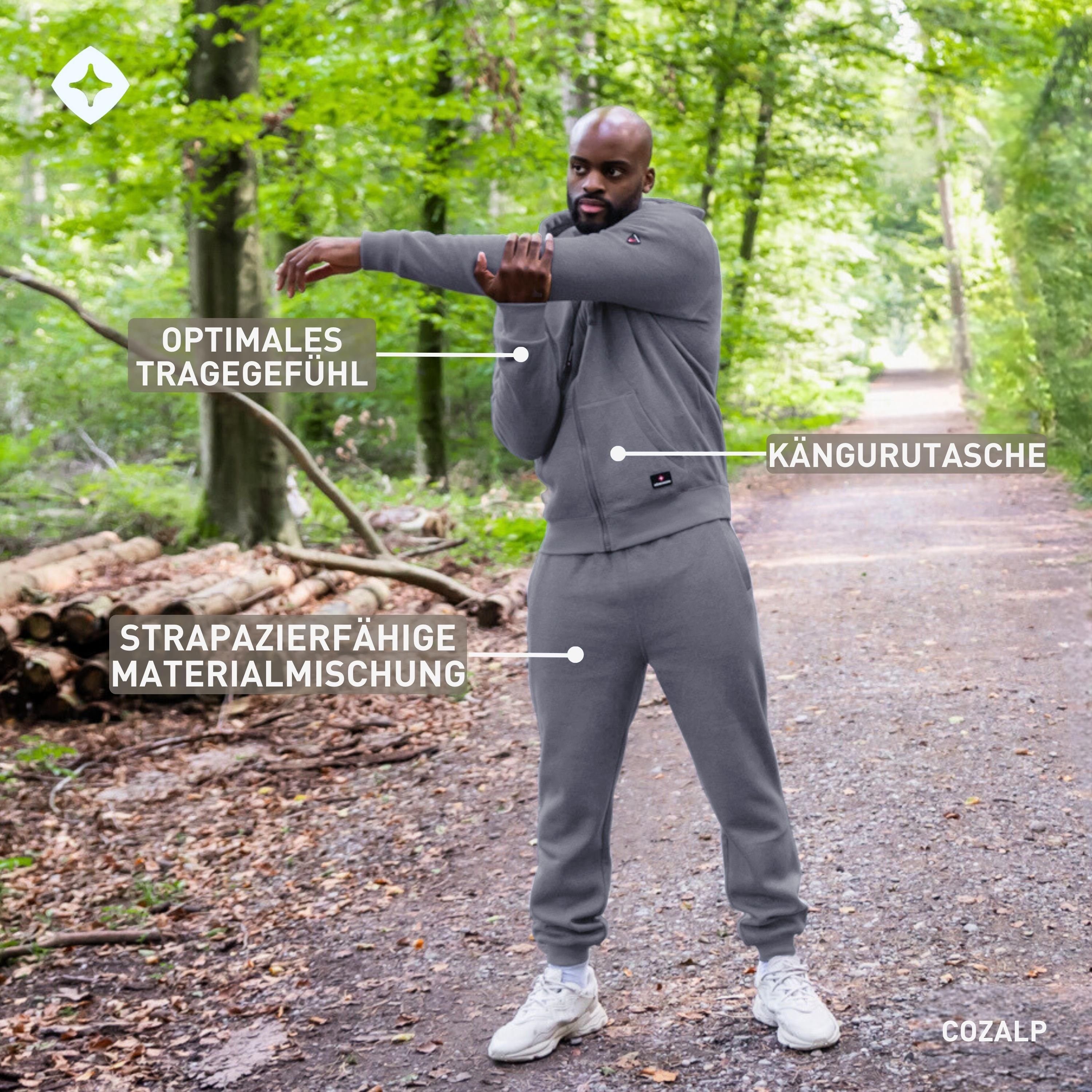 Höhenhorn Trainingsanzug Cozalp Herren Jogging Anzug Sportanzug Hausanzug