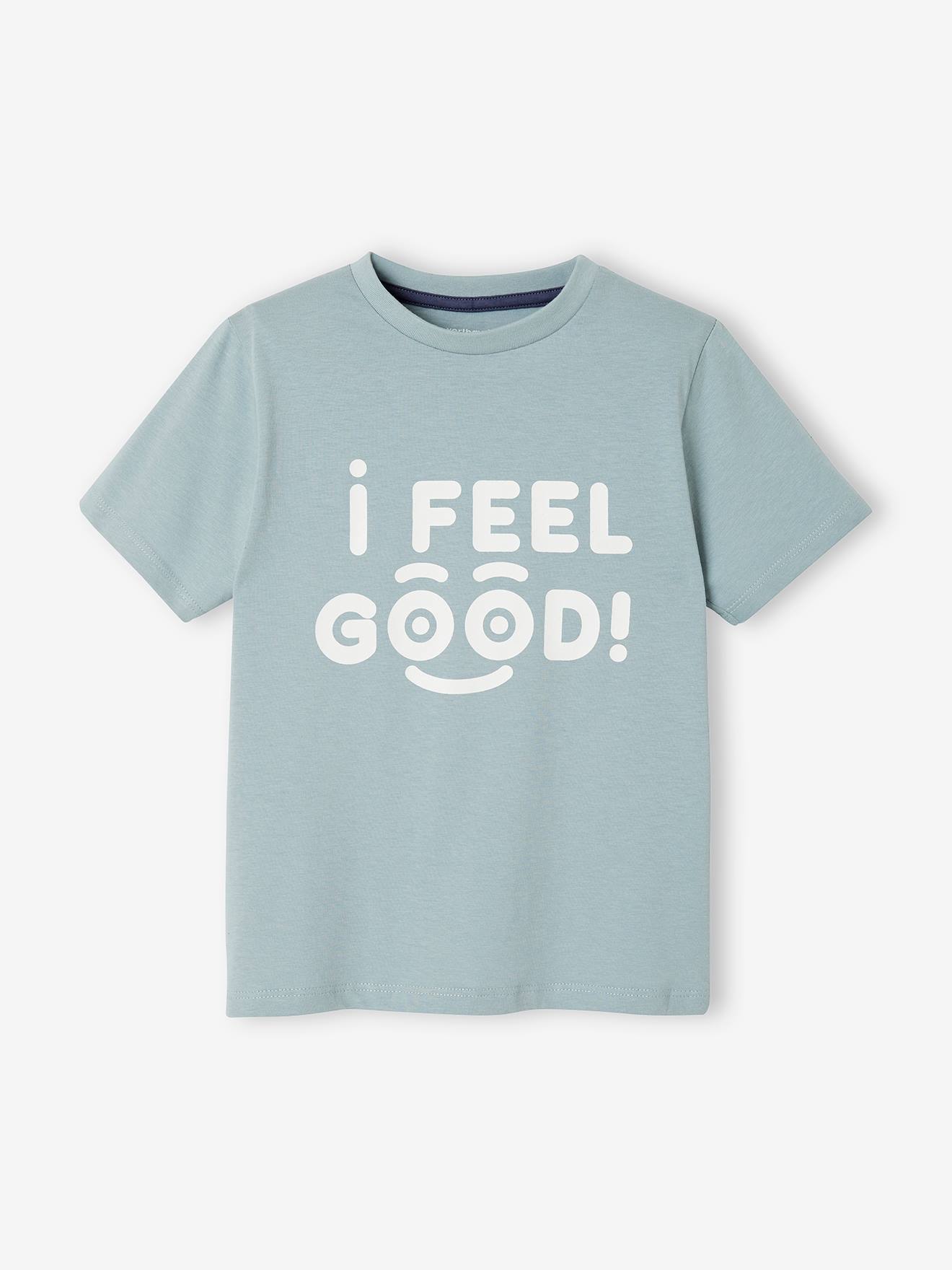 T-shirt imprimé Basics garçon manches courtes ocre
