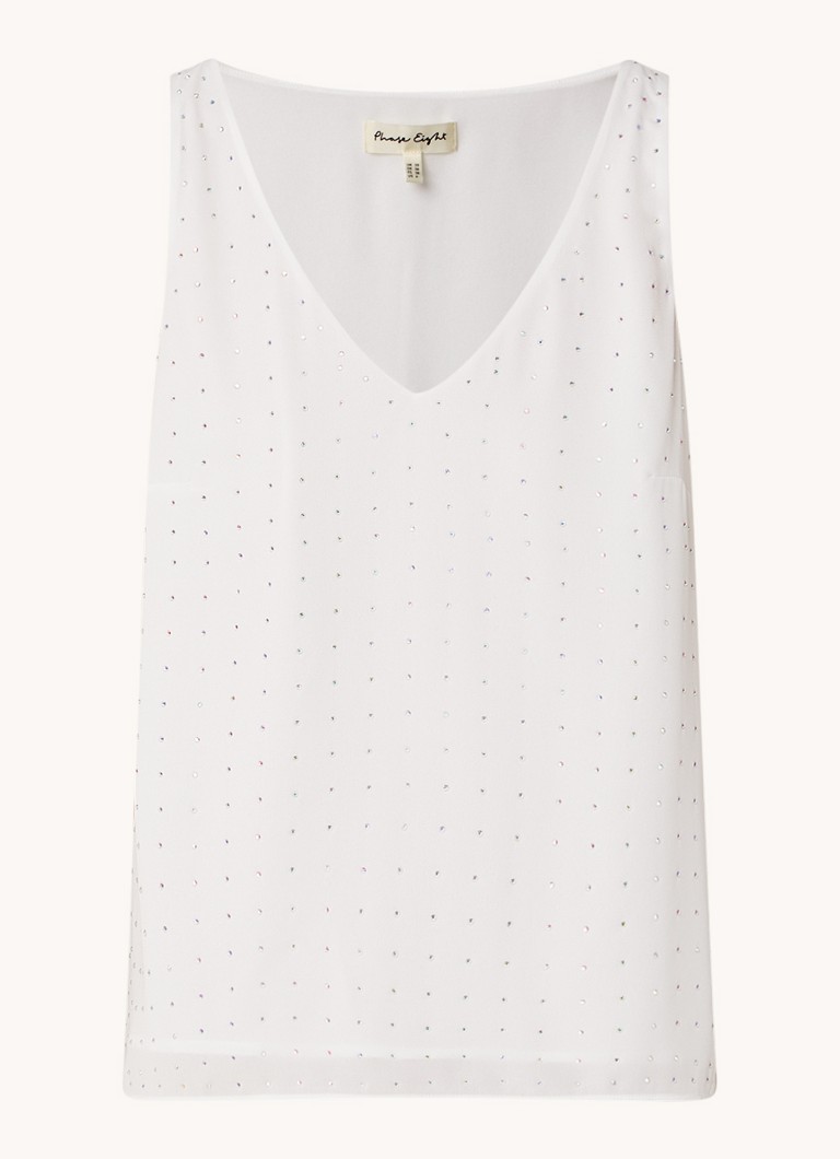 Tricou fără mâneci Hayley de la Phase Eight, decorat cu cristale.