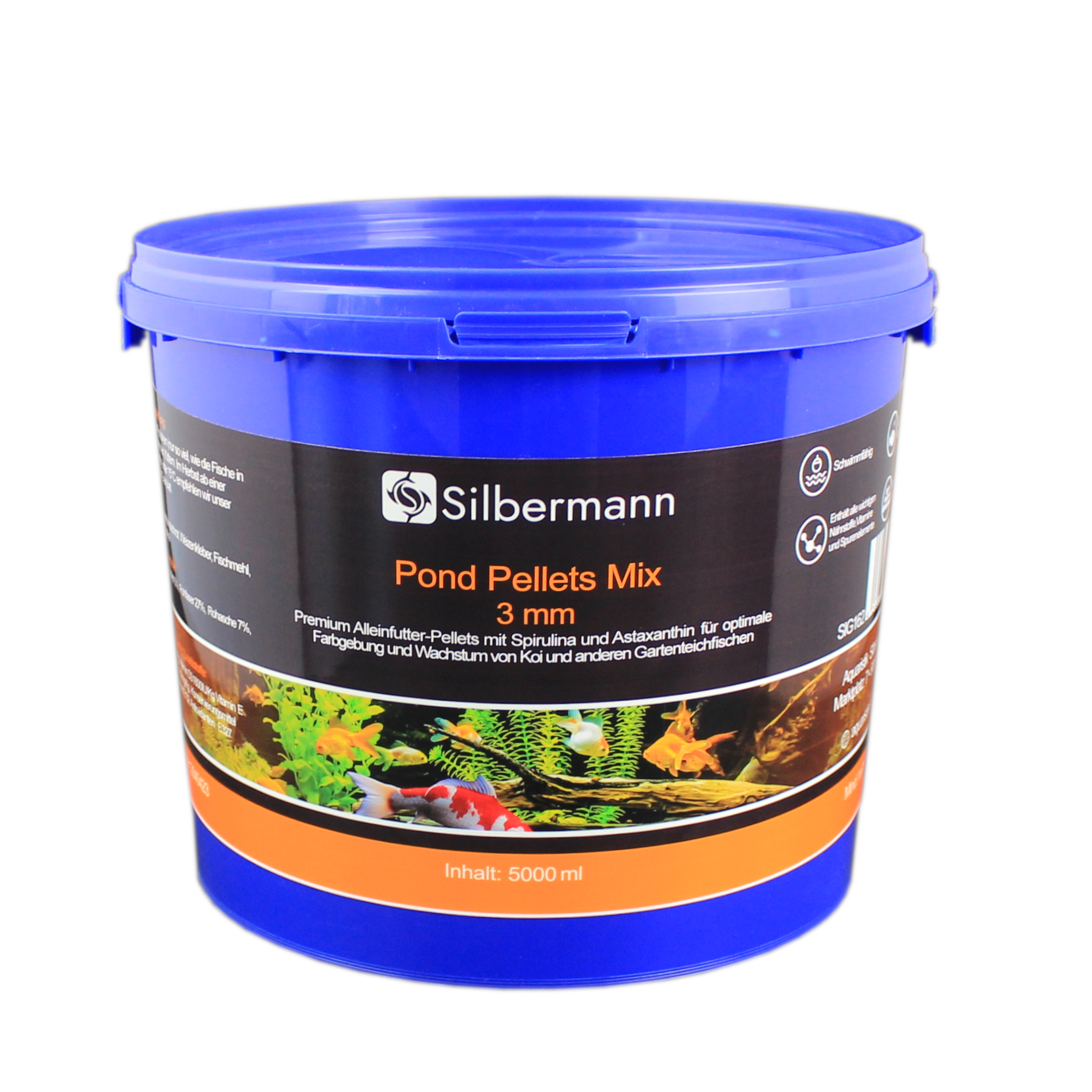 Silbermann Hauptfutter Silbermann Pond Pellets Mix 3 mm 5 kg