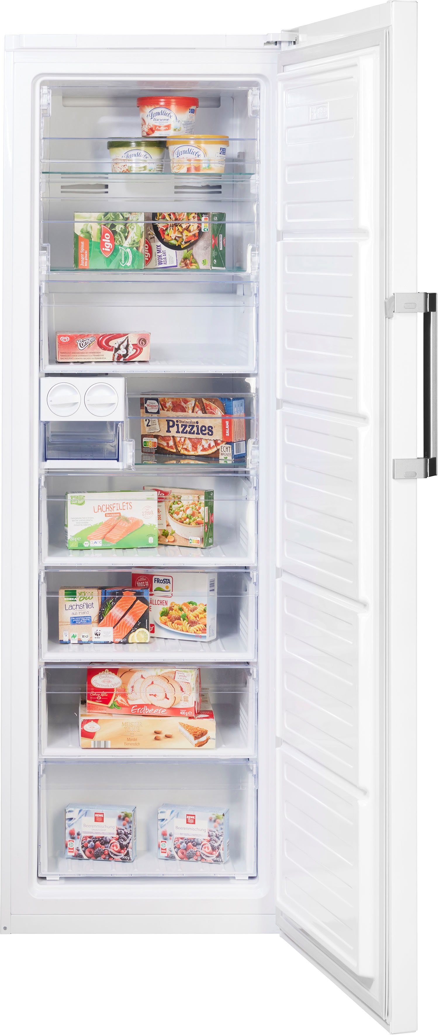 BEKO Gefrierschrank RFNE312E43WN, 185 cm hoch, 59,5 cm breit