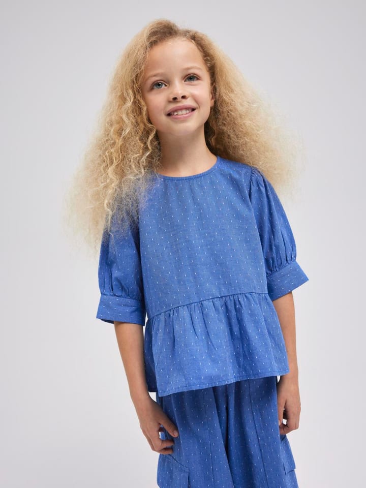 name it Bluse NKFFADOTTA S/S TOP in clematis blue günstig kaufen
