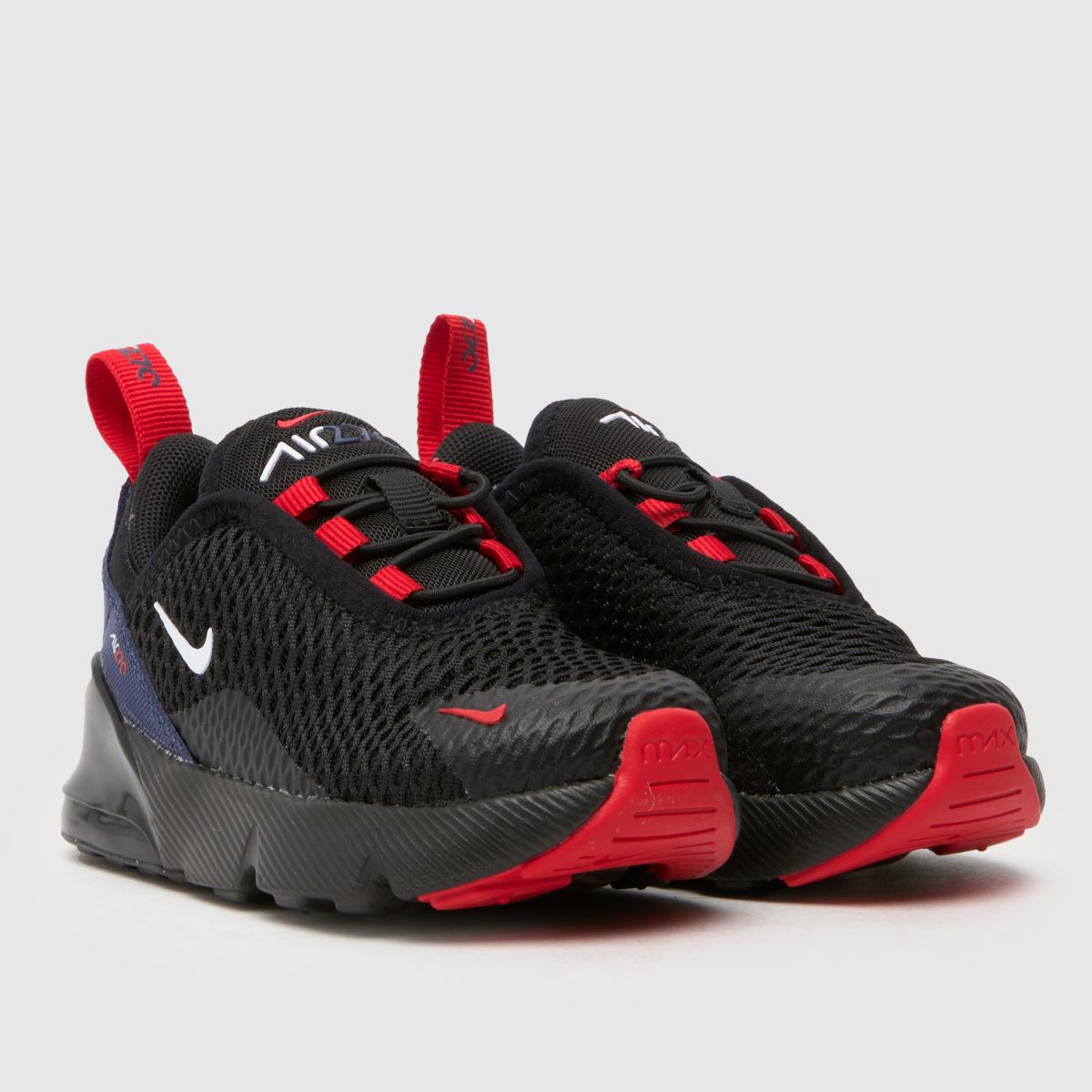 Nike svarta och marinblå Air Max 270 småbarnsskor
