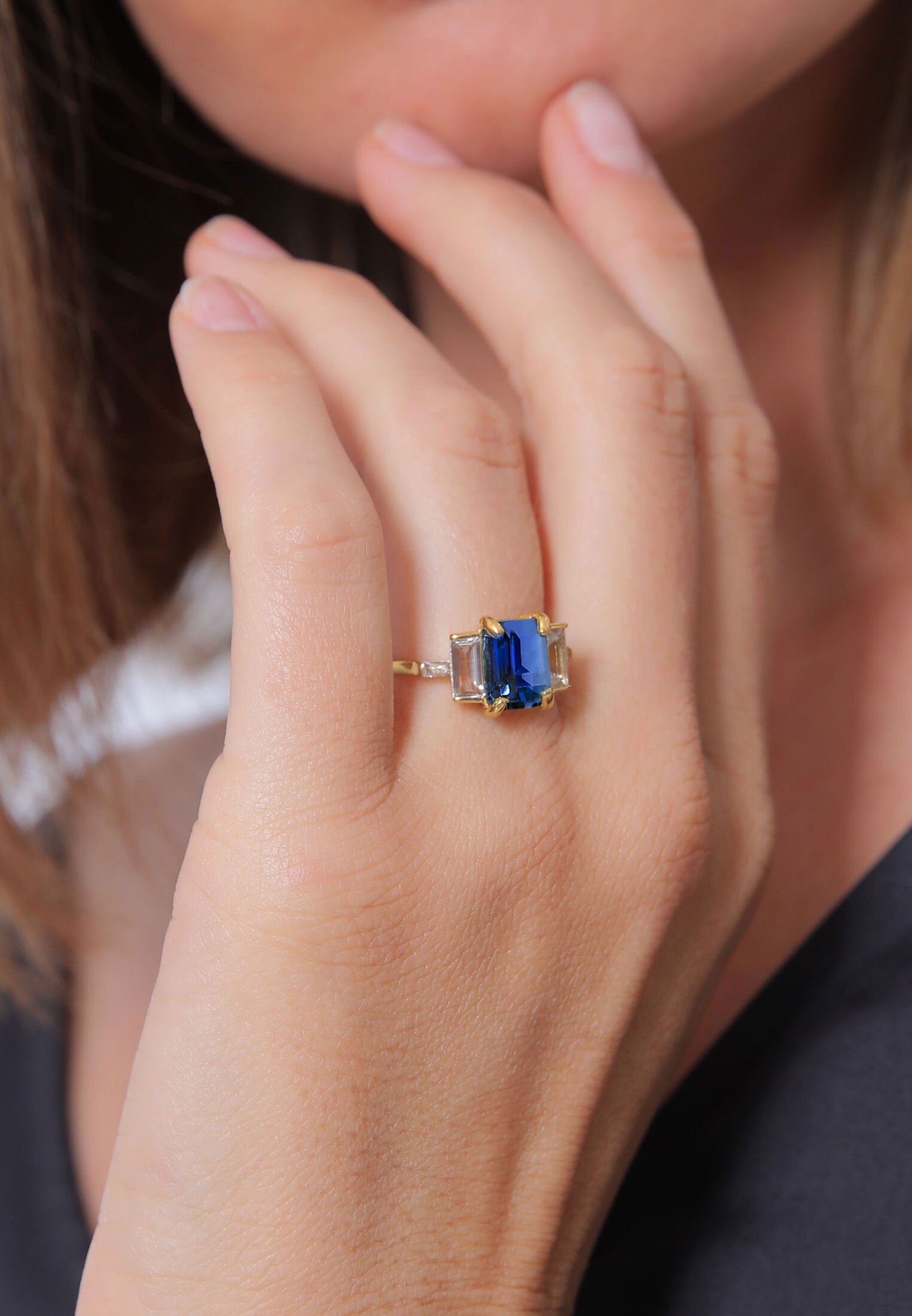 Gioielli Elli PREMIUM da donna, eleganti e glamour, con quarzo e topazio in argento sterling 925.