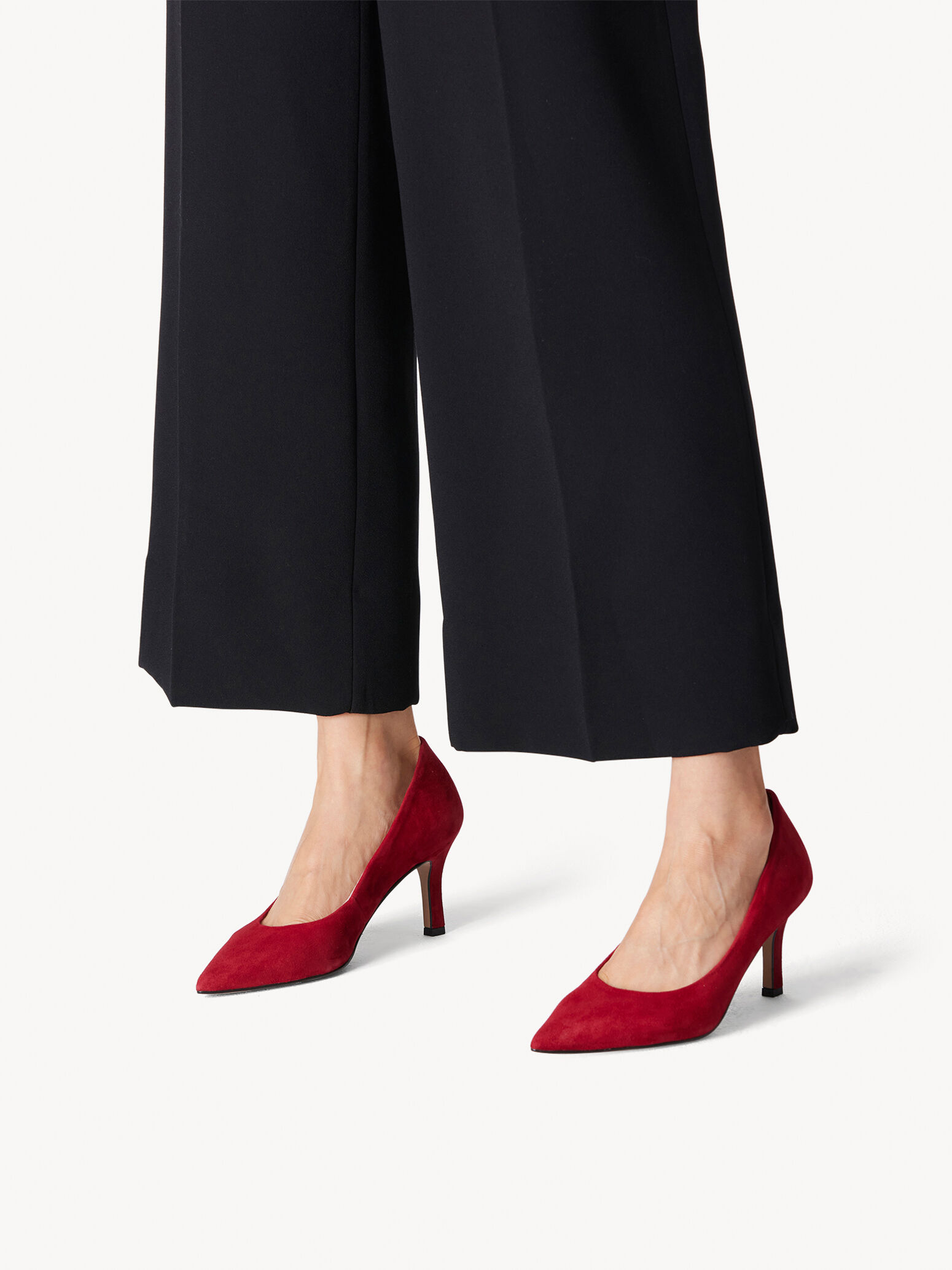 Escarpin en cuir - rouge