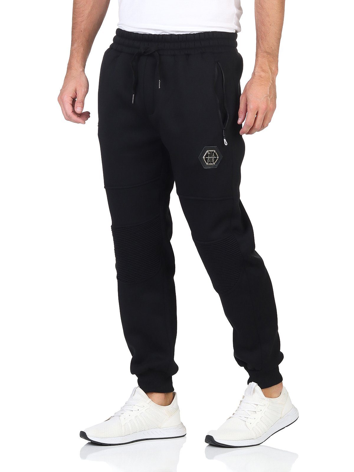 OriginalYou Jogginghose Jogginghose gefüttert Herren warme Winter Sweathose Schnürung Wärmendes Innenfleece, Seitentaschen mit Reißverschluss