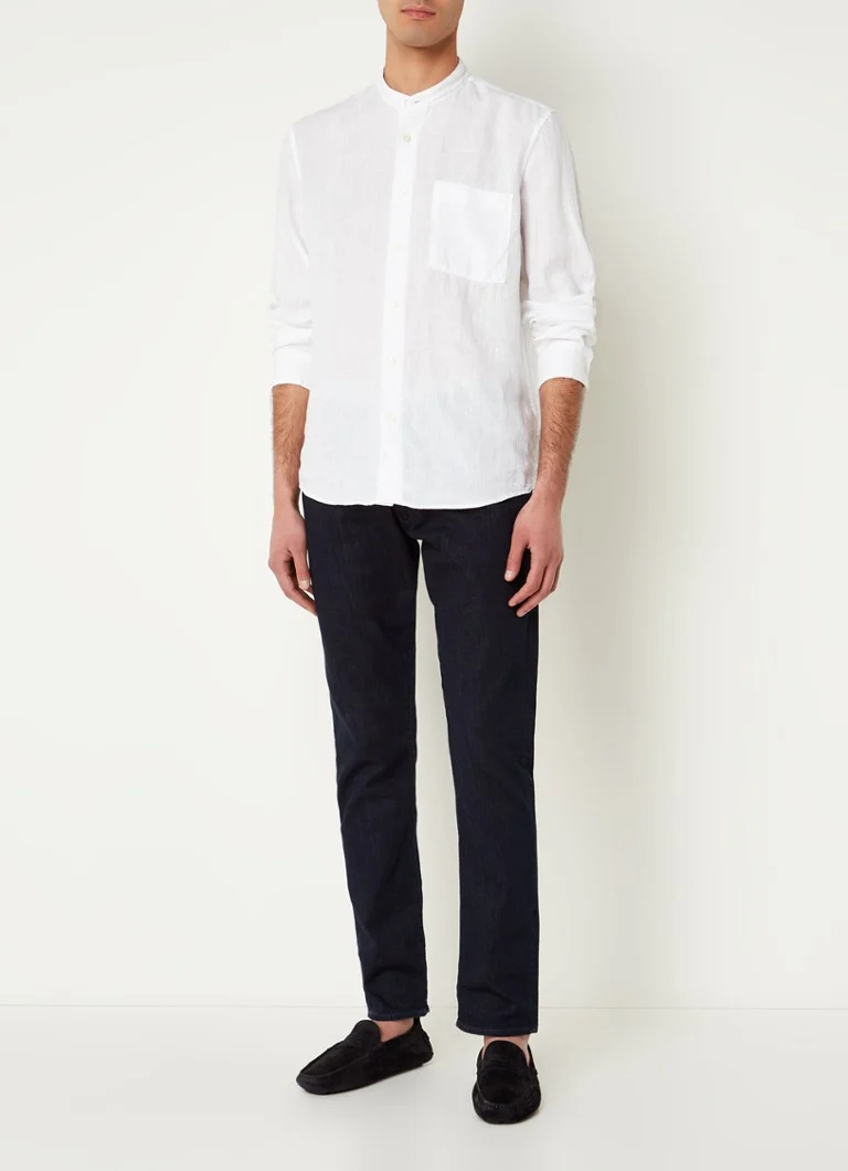 Camisa de linho Marc O'Polo de corte regular com bolso no peito.