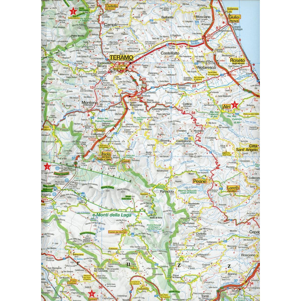 MARCO POLO Karte Abruzzen, Molise 1:200 000 - Straßenkarte