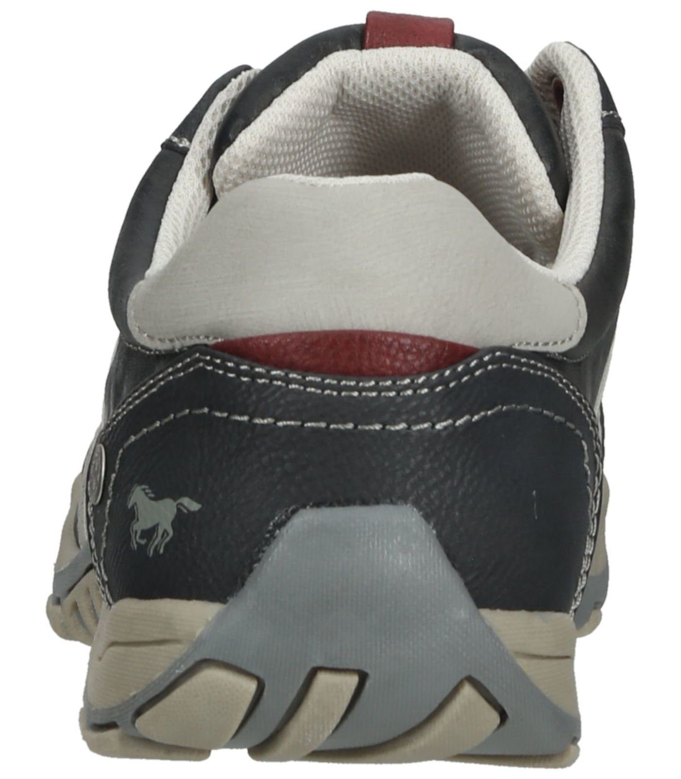MUSTANG Halbschuhe Lederimitat Schnürschuh