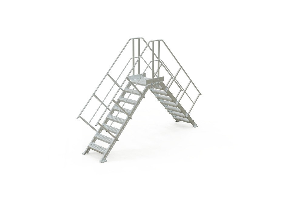 Platformă de transfer Altrex 224528 cu 8 trepte, 45 de grade și 60 de grade