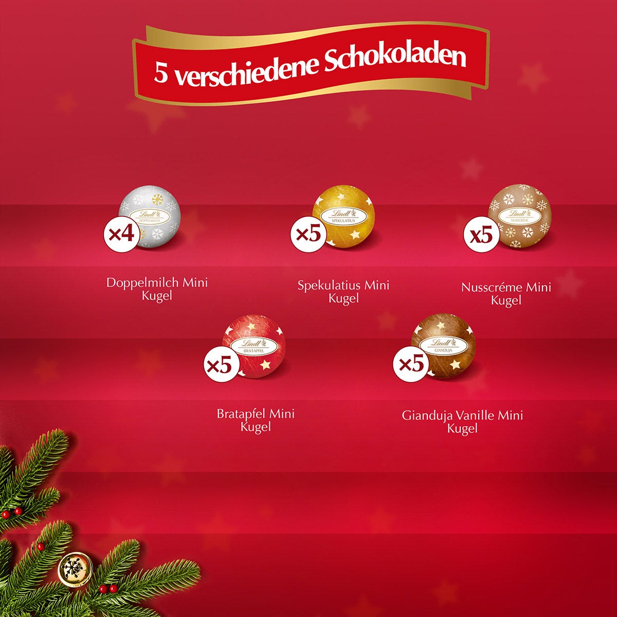 Weihnachtsmarkt Mini-Tisch-Adventskalender, 115g