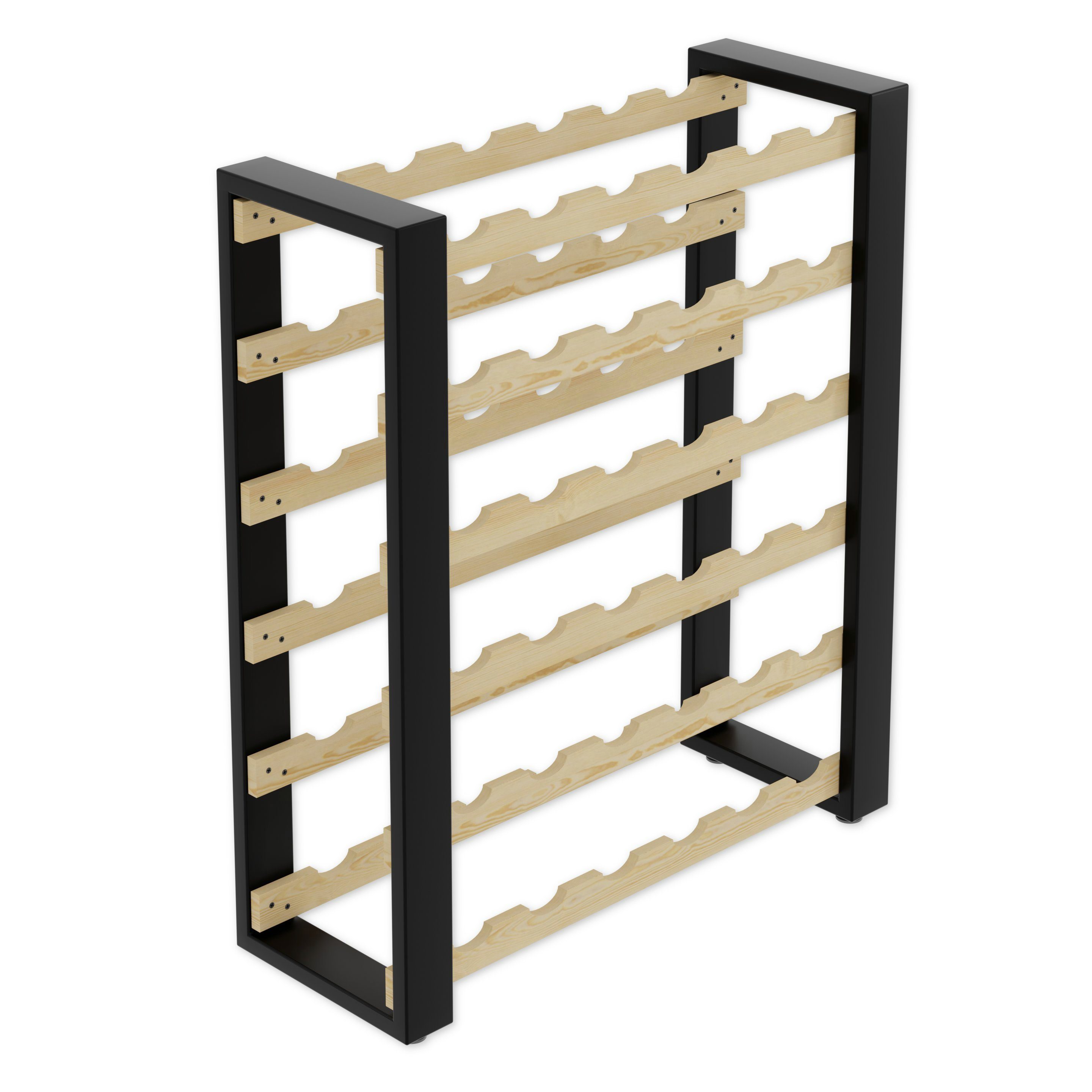 Lenmar Weinregal LOFT Weinregal aus Holz,Flaschenregal,Kellerregal,Regale,Weinständer