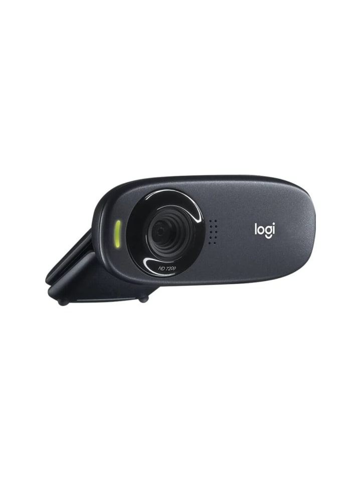Logitech HD-Webcam 1280 x 720 Pixel mit Standfuß und Klemm-Halterung in Schwarz günstig kaufen onesize