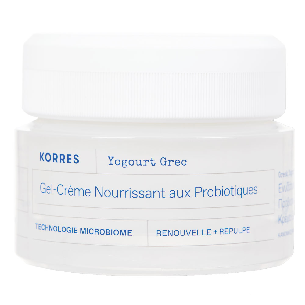 korres Gel-Crème Nourrissant Probiotiques & Yaourt Grec Crème visage ultra-hydratante pour peaux mixtes
