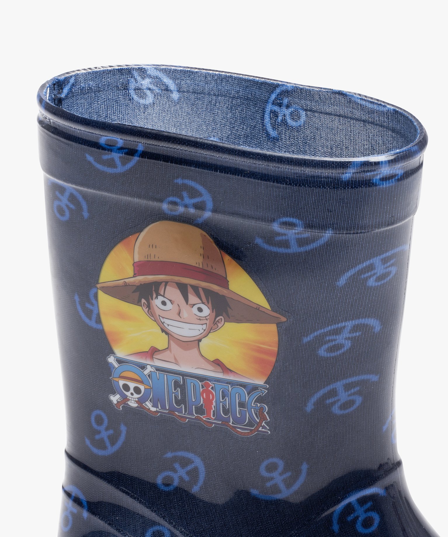 Bottes de pluie Garçon imprimées ancre marine - One Piece bleu | GEMO