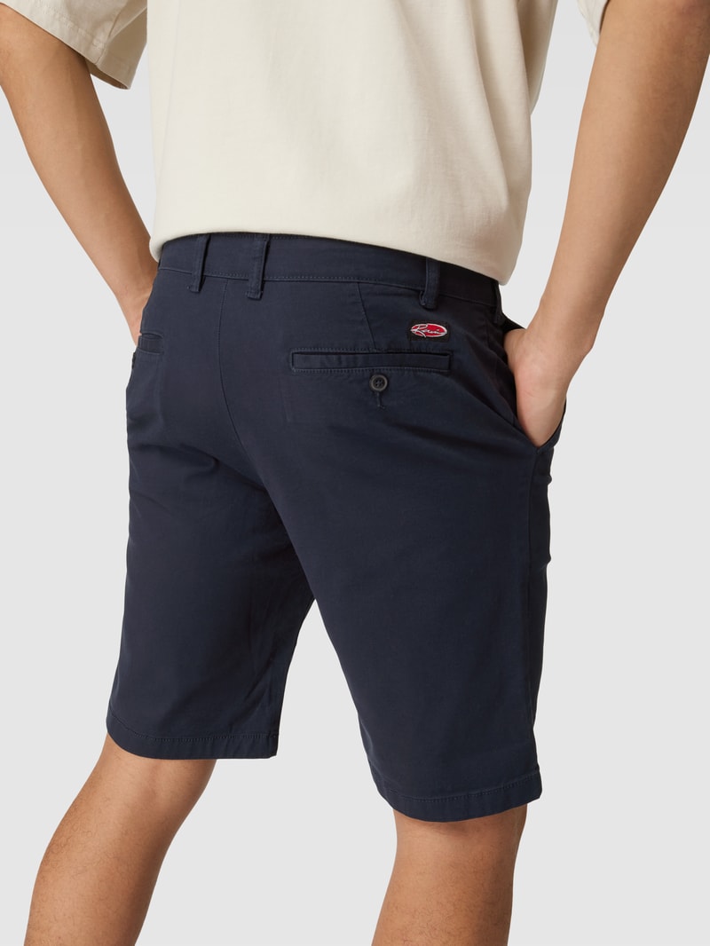 Bermudas mit Paspeltaschen in dunkelblau