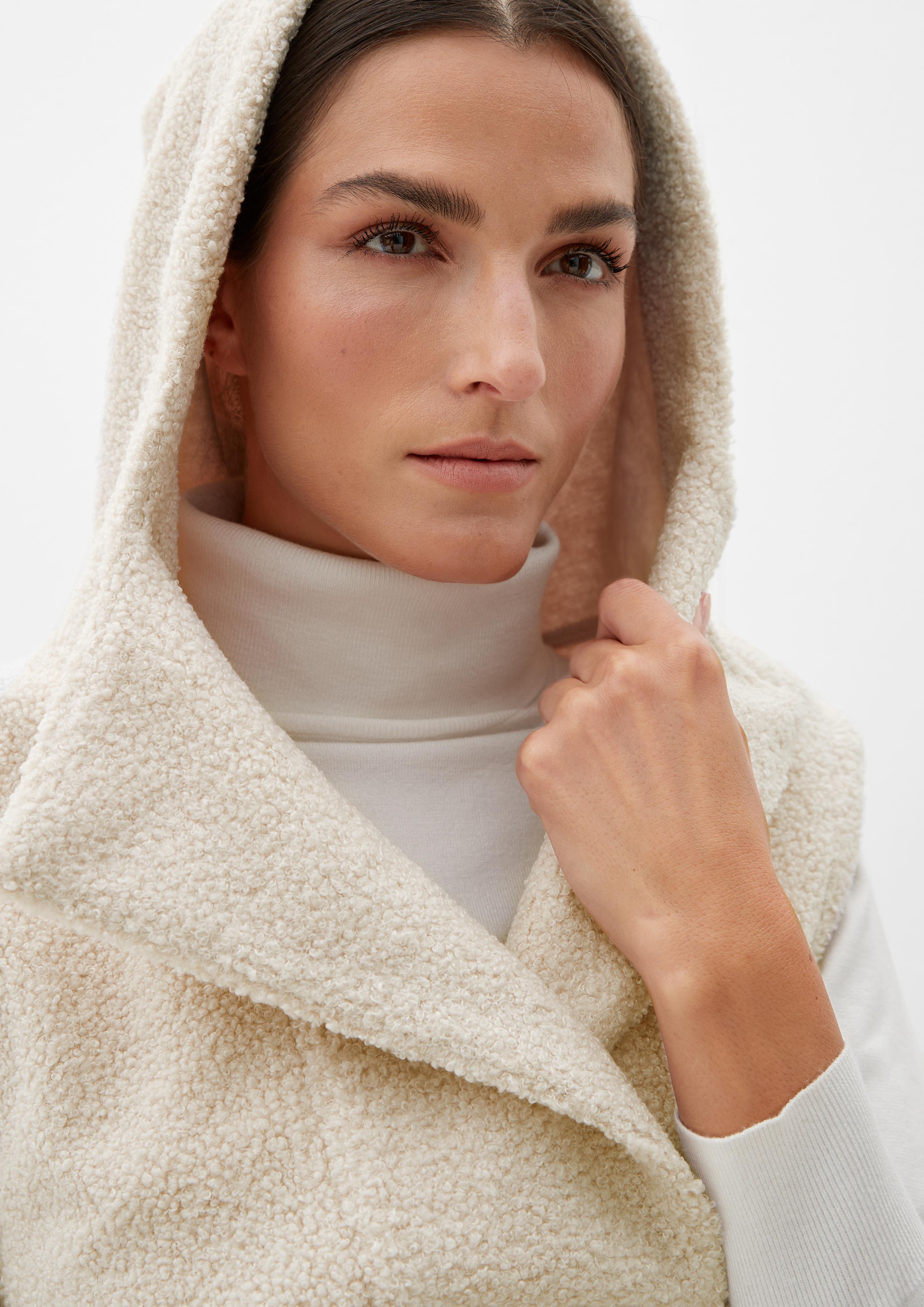 Ärmelloser Hoodie aus Teddyplüsch  2123839-81W1