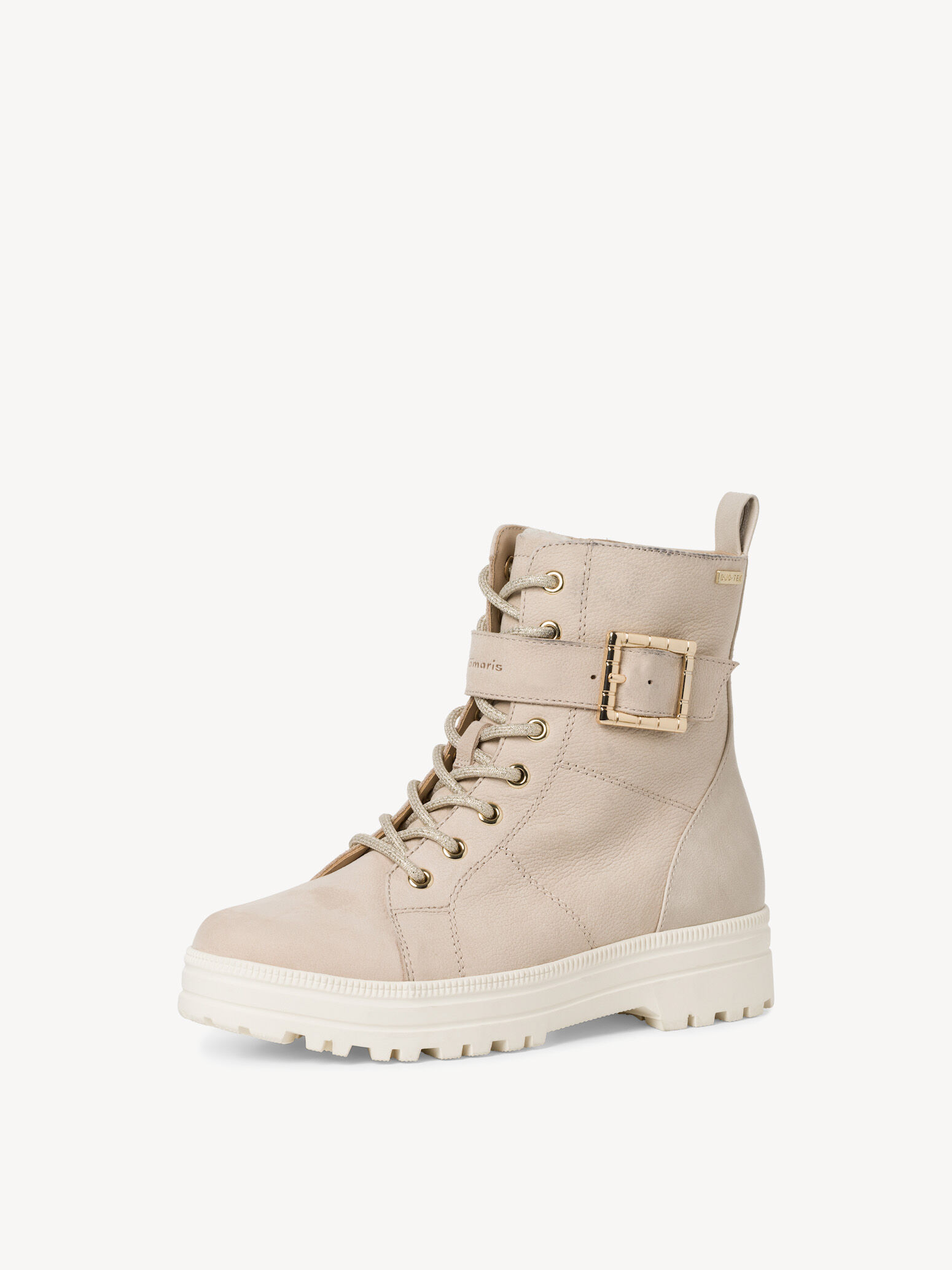 Bottine en cuir - beige