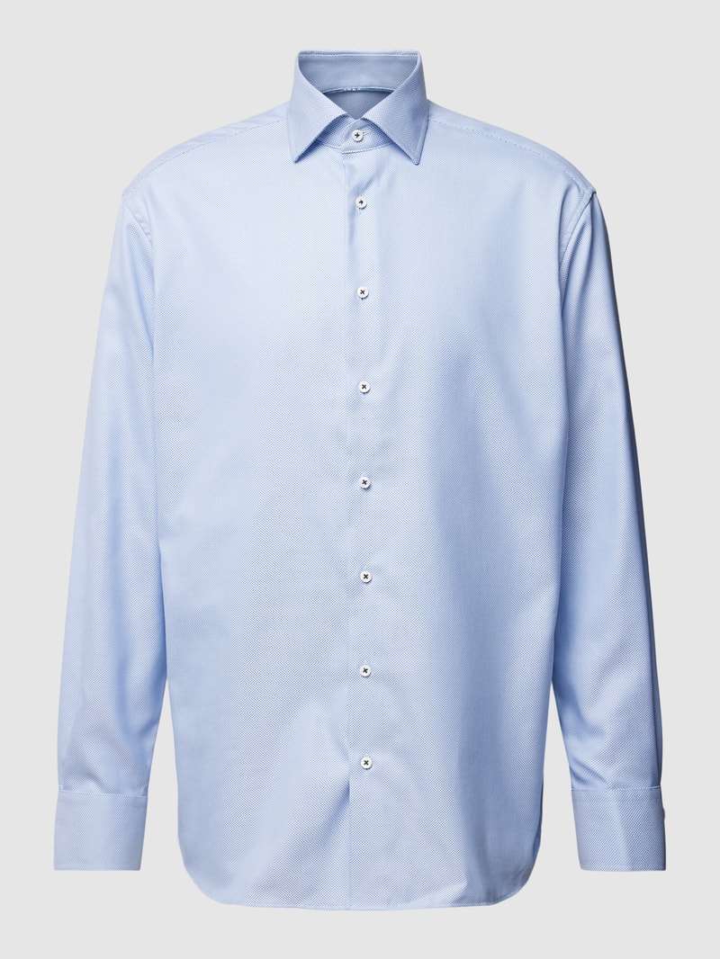 Premium Shirt mit Kentkragen in bleu