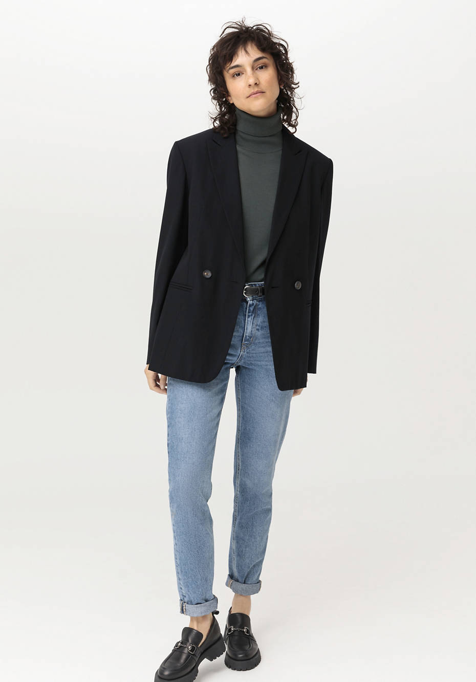 Blazer aus Bio-Merinowolle mit Bio-Baumwolle