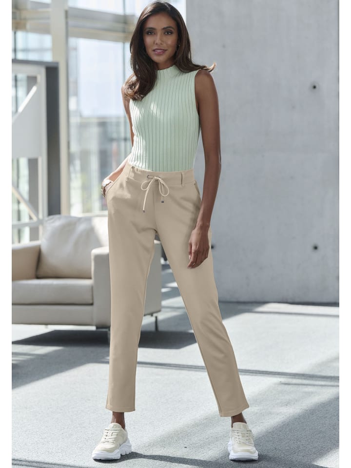 LASCANA Jogger Pants in sand günstig kaufen