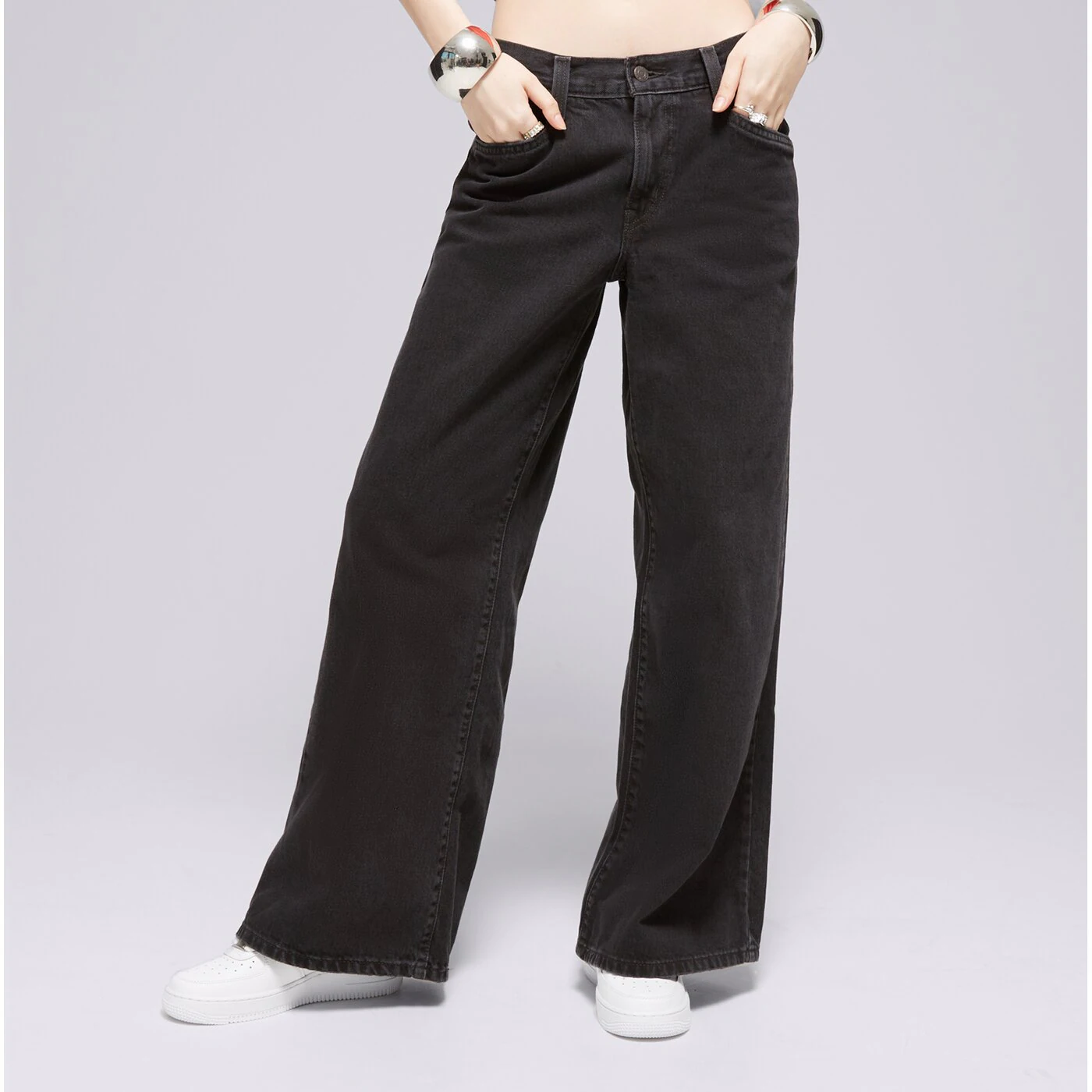 LEVI'S HOSE 94 BAGGY WIDE LEG BLACKS Schwarz