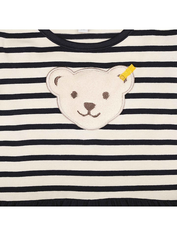 Steiff Kleid in Weiß/ Dunkelblau günstig kaufen