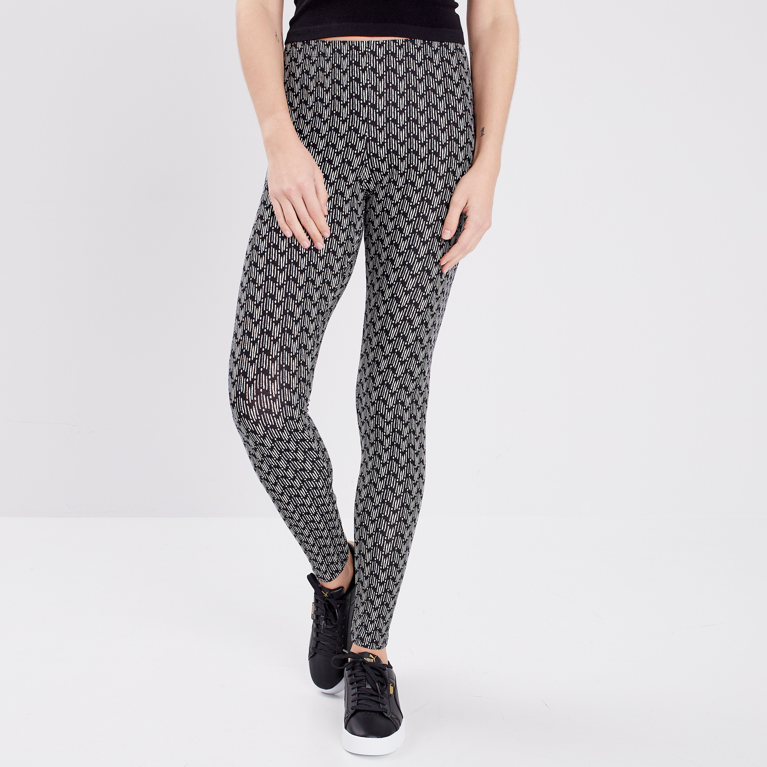 Leggings en coton noir femme | La Halle
