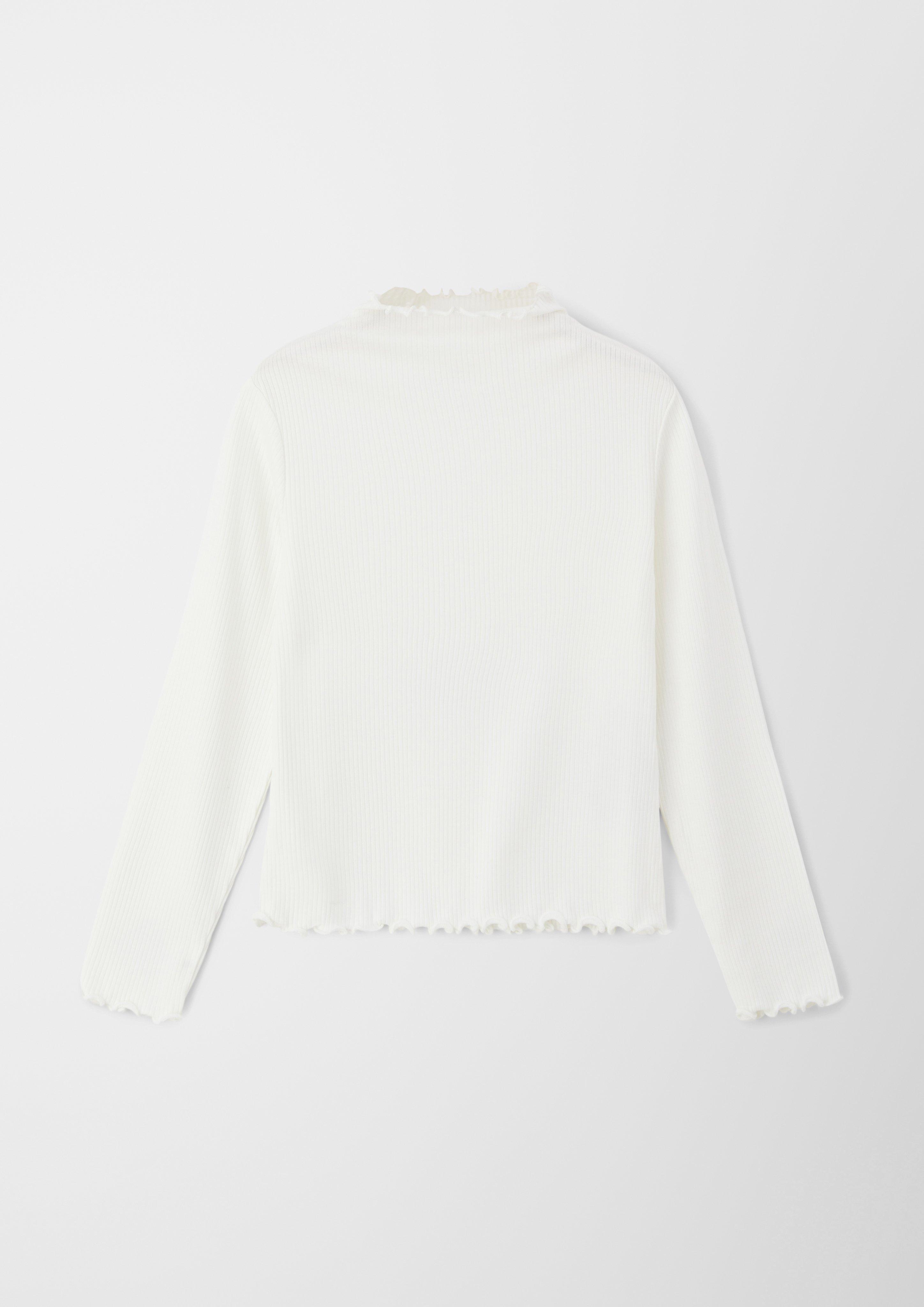 Rippshirt mit Rollsaum  2127378-0210